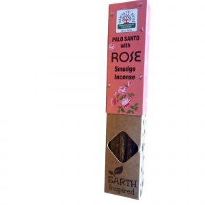 Incienso orgánico de palo santo con rosa