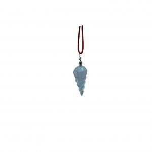 Colgante de selenita en forma de espiral
